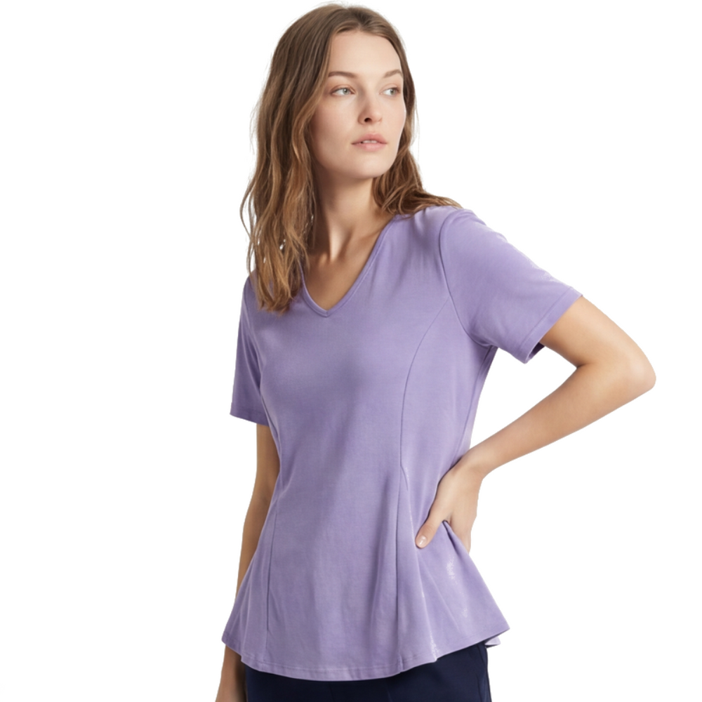Avery Cotton V-Neck Top