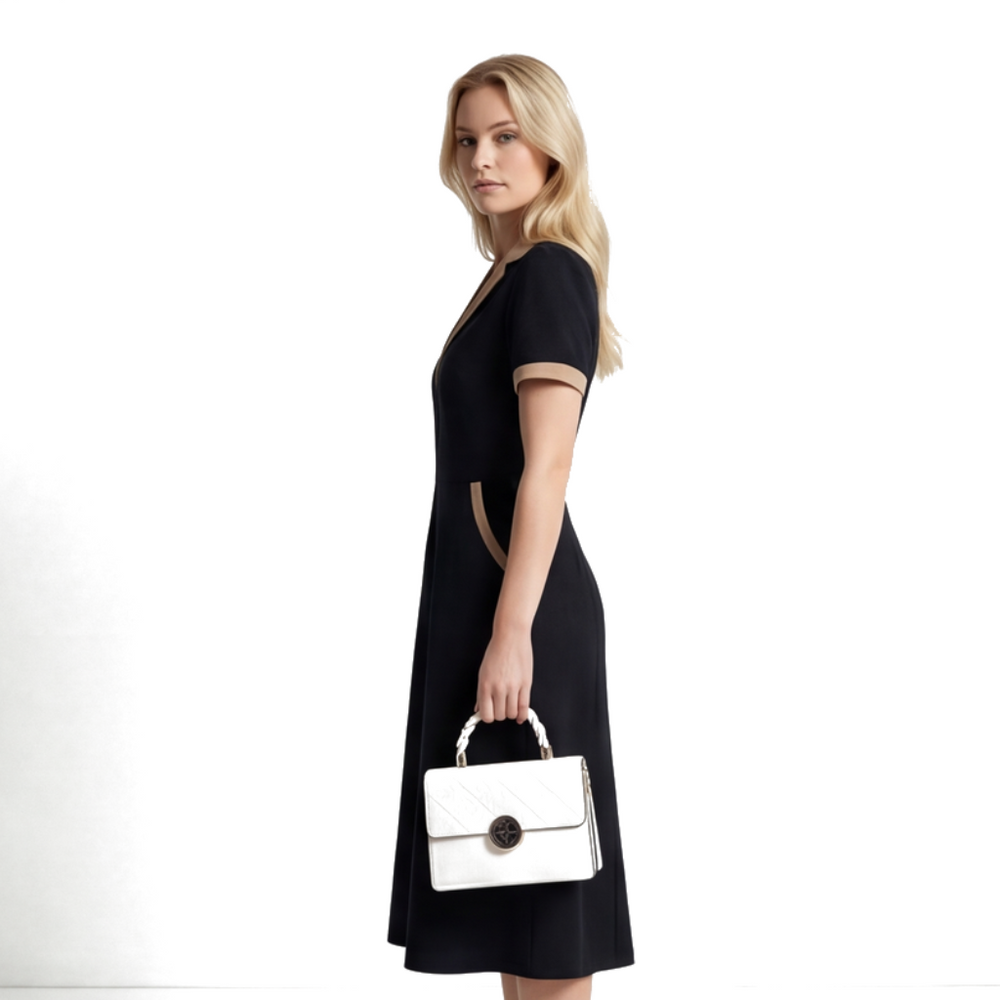 Aria Vance Lapel Dress