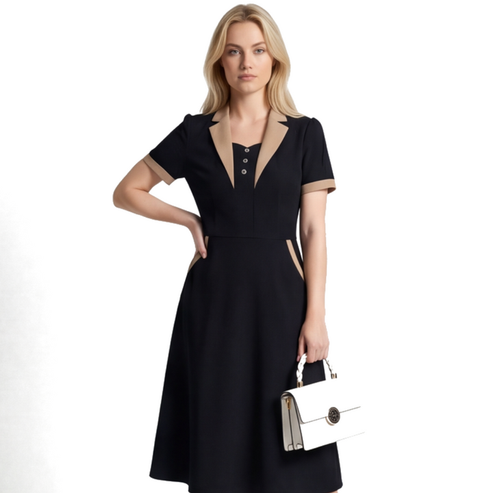Aria Vance Lapel Dress