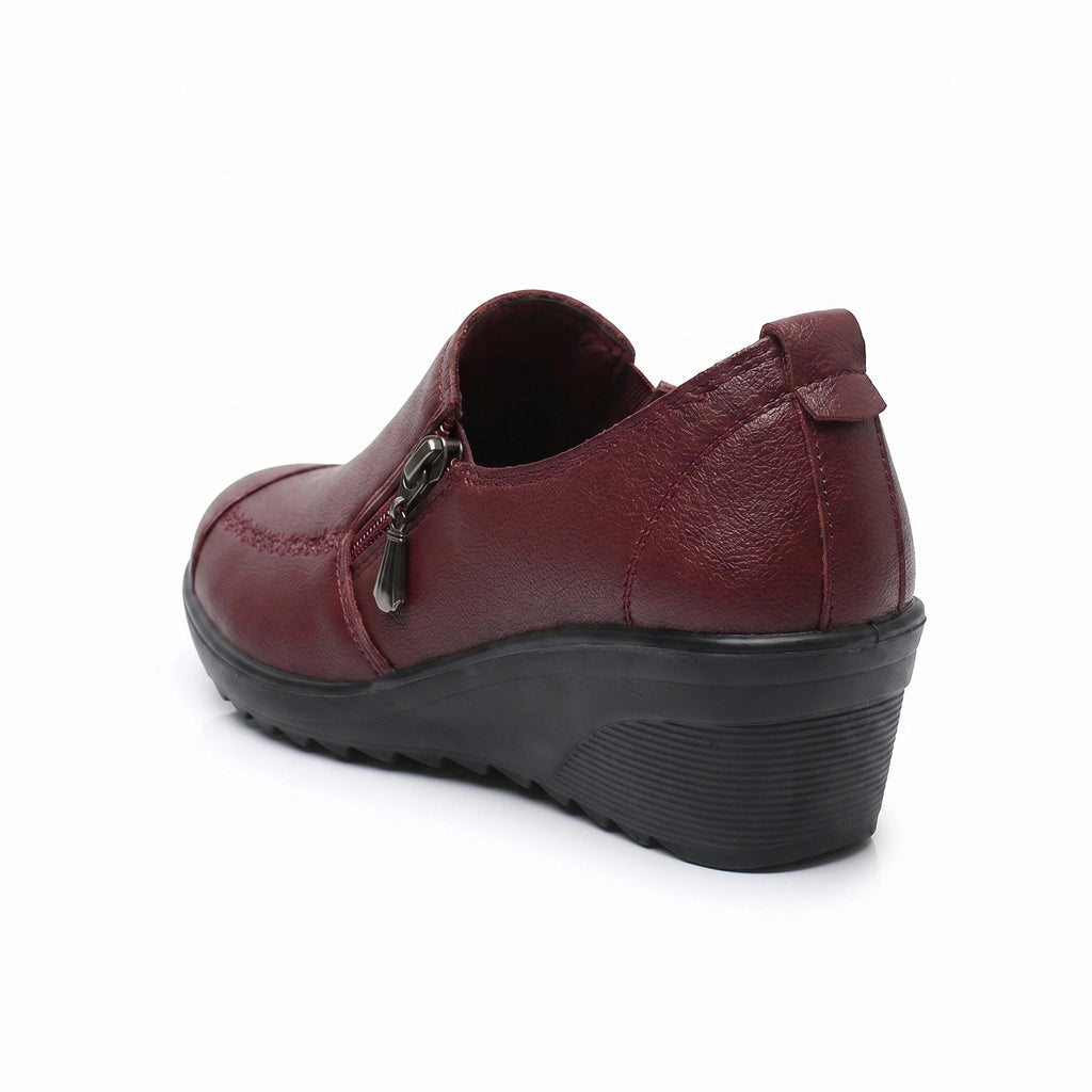 Red Lillian Bird Wedge Pumps 2