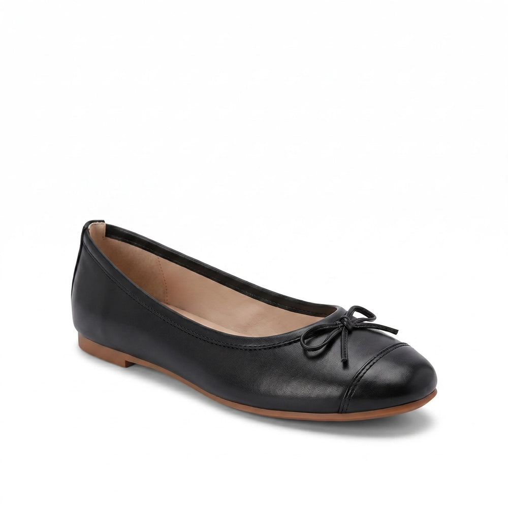 Black Ariel Bow Ballet Flats 1