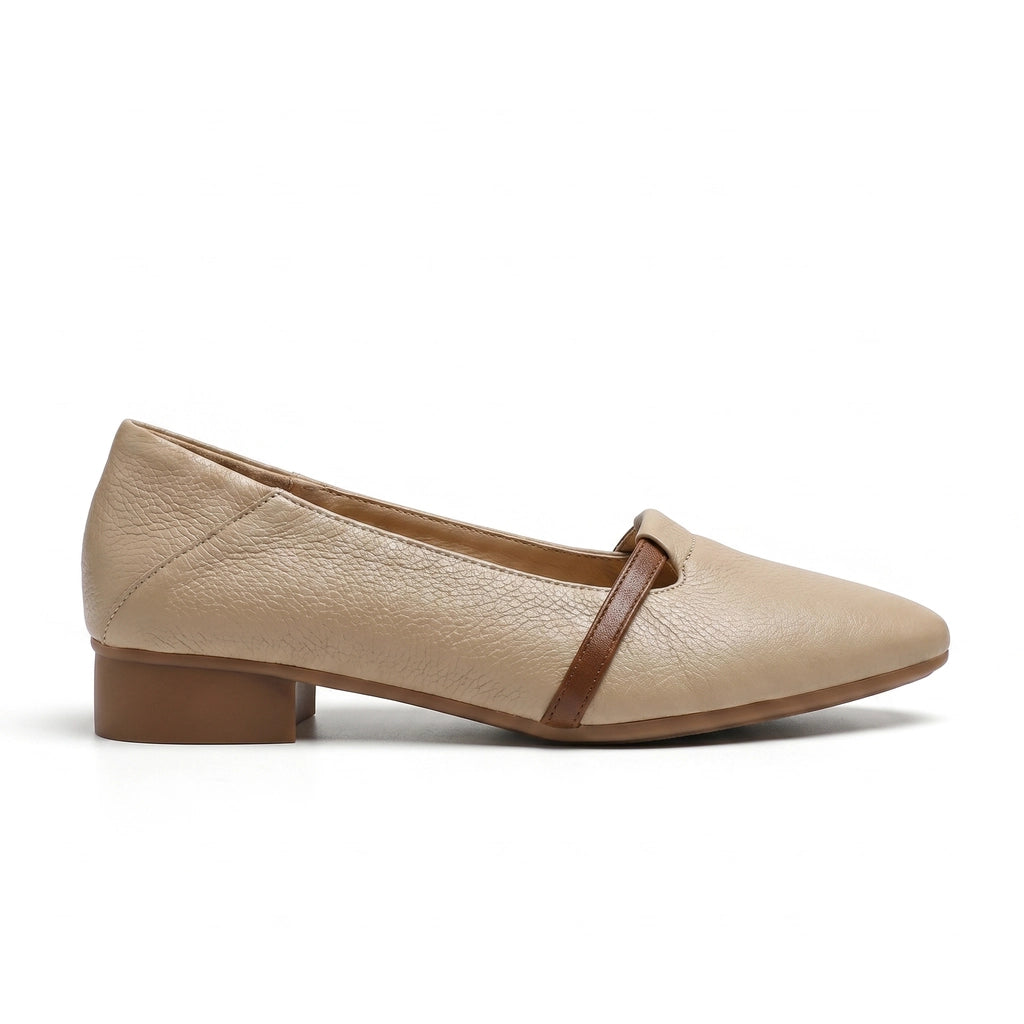 Elise Sheepskin Cap-Toe Flats
