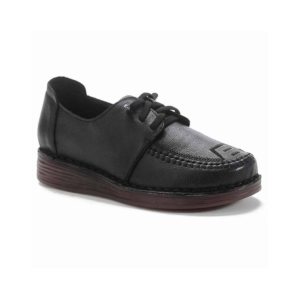 Elena Leather Platform Wedges