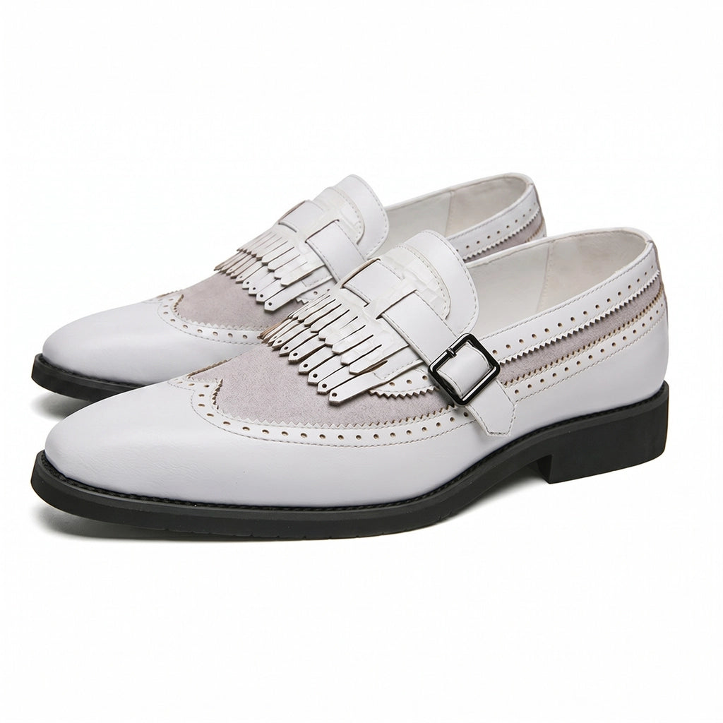 Black Gaston Suede Slip-On Loafers 1