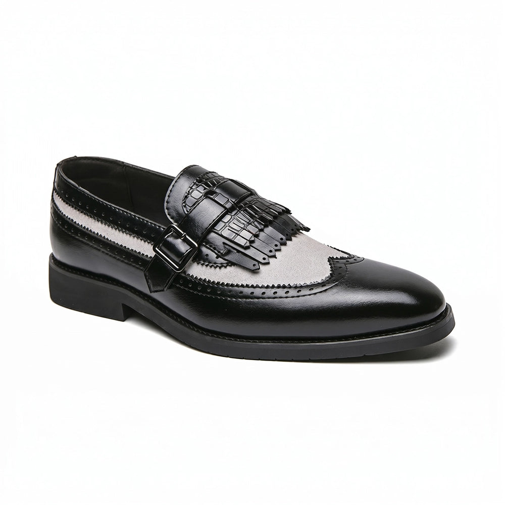 Brown Gaston Suede Slip-On Loafers 1