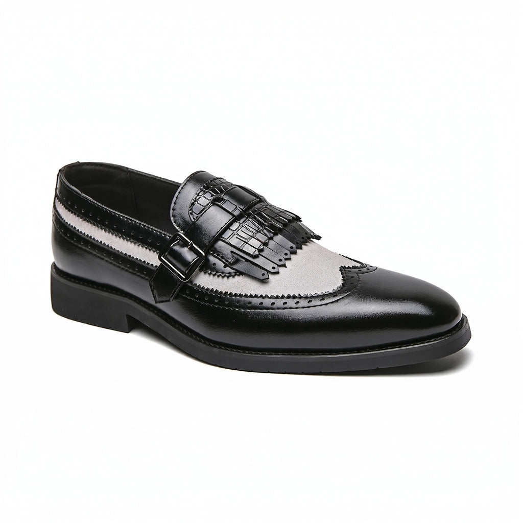 Brown Gaston Suede Slip-On Loafers 1
