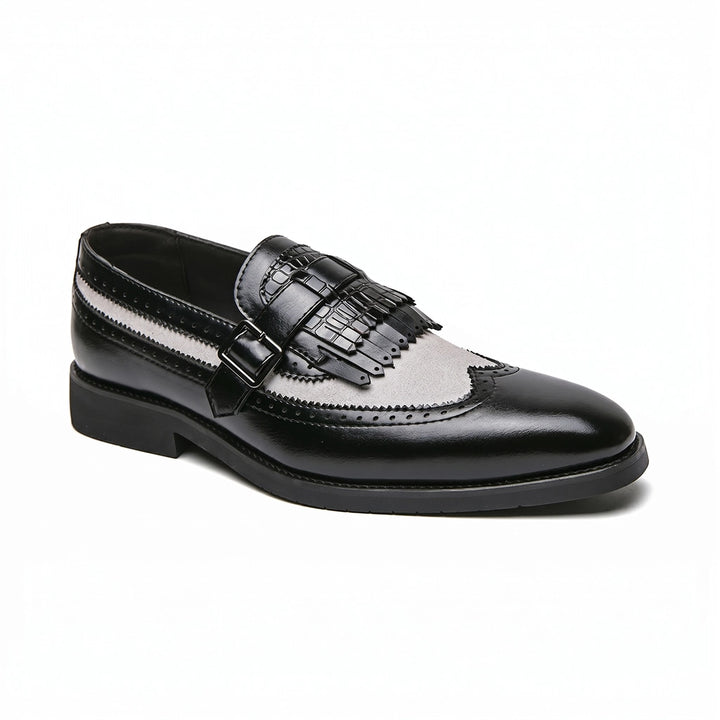 Brown Gaston Suede Slip-On Loafers 1