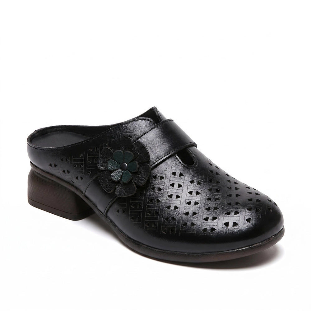 Black (Runs small Elena Leather Mules 3