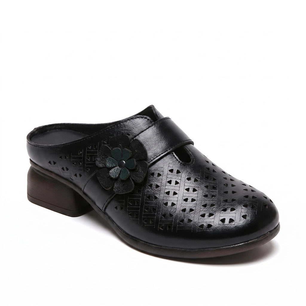 Black (Runs small Elena Leather Mules 3