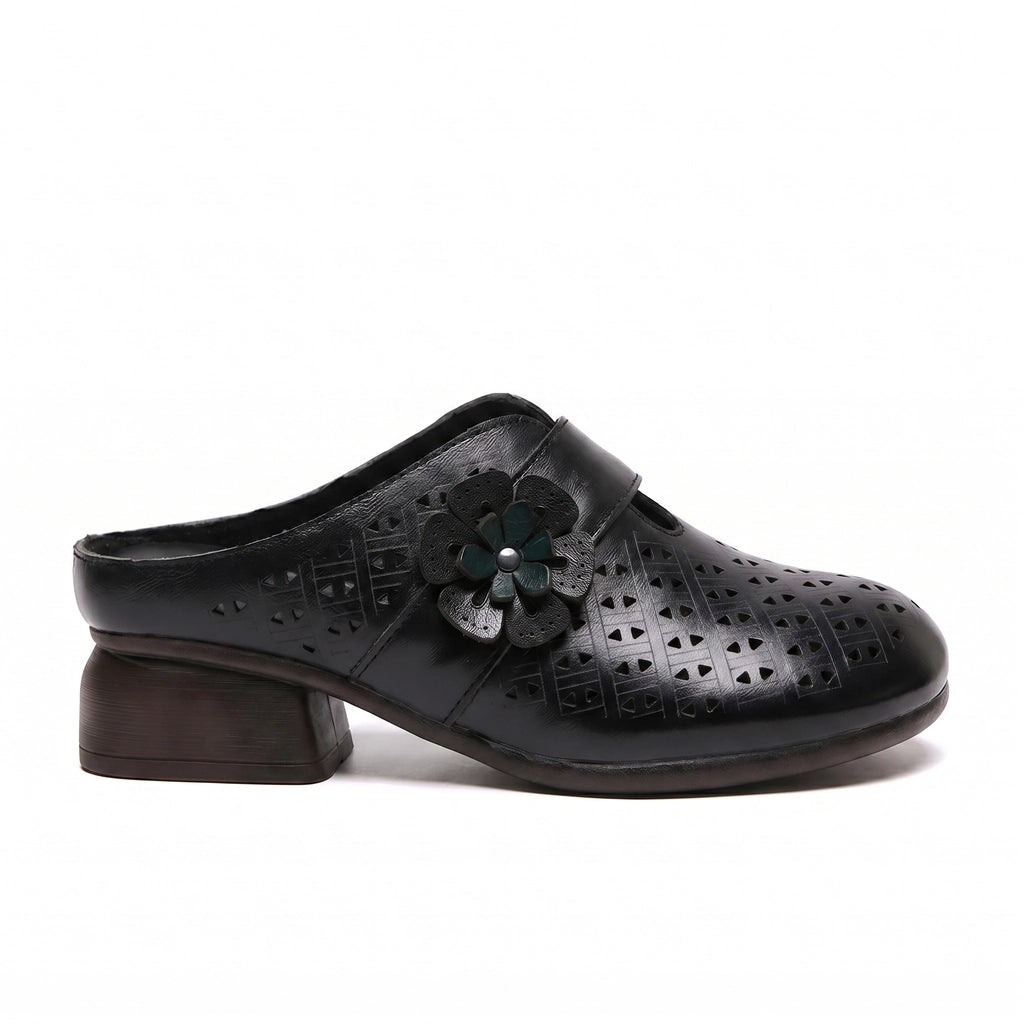 Elena Leather Mules