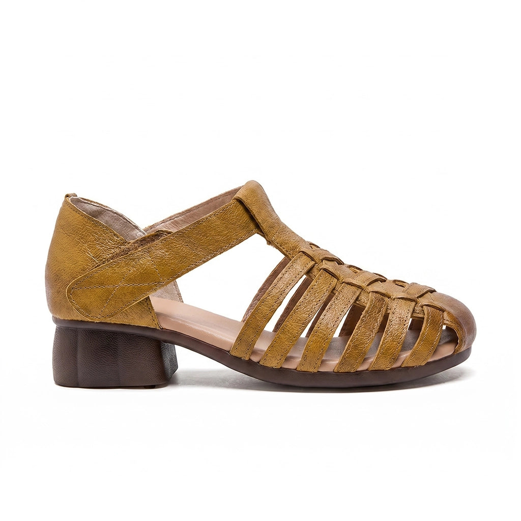 Elara Leather Fisherman Sandals