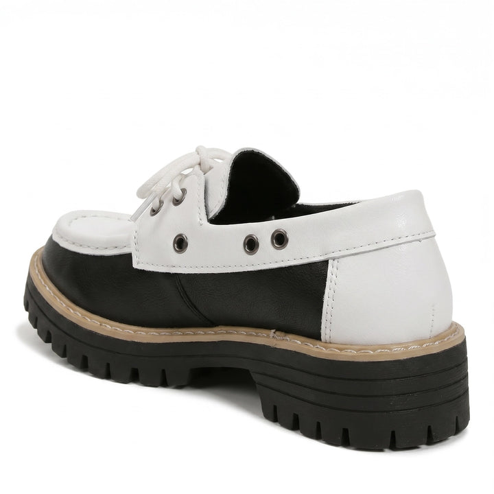 White Basa Wool-Lined Platform Loafers 3