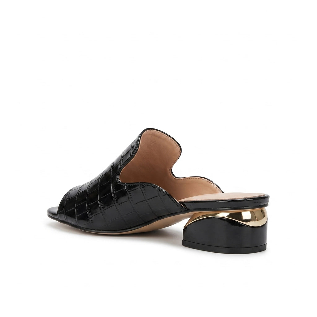 Aria Block Heel Slides