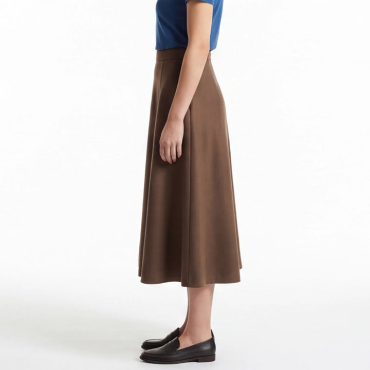 Sloane Wool Blend Midi Skirt
