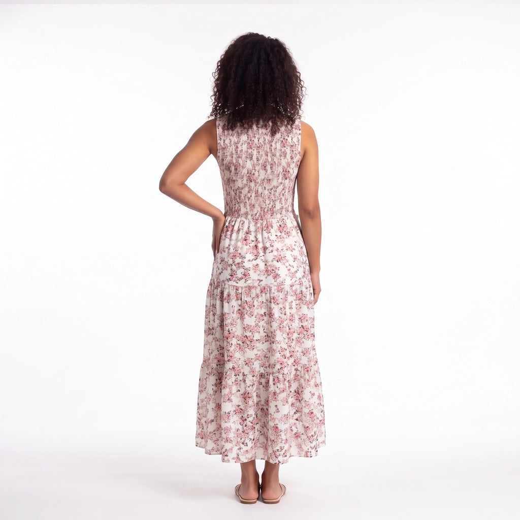Elara Floral Smocked Dress