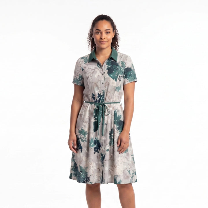 Elara Printed A-Line Dress