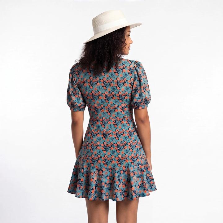 Zebina Floral Midi Dress