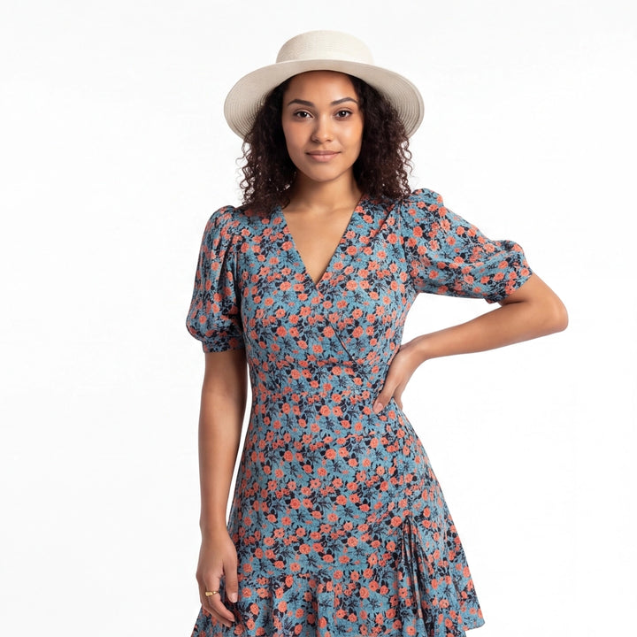 Floral Zebina Floral Midi Dress 4