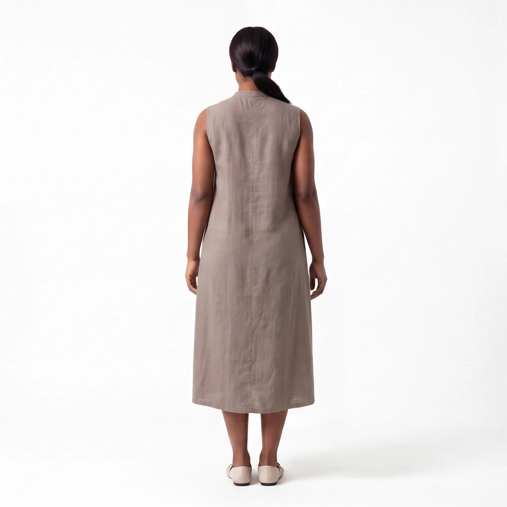 Elena Cotton Linen Dress