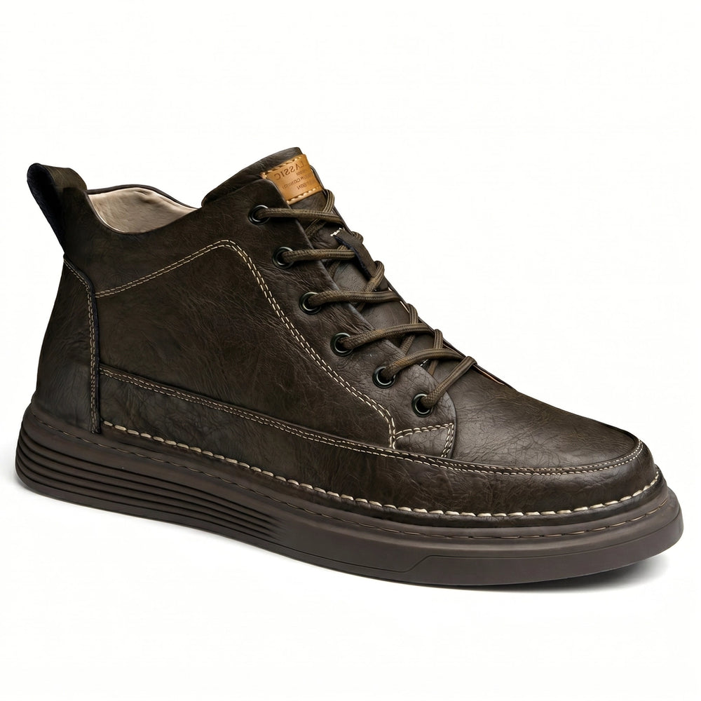 Beckett Leather Mid-Top Sneakers
