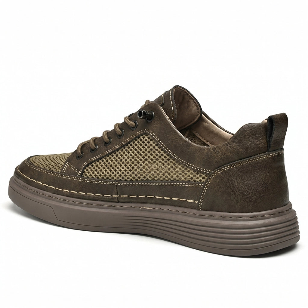 Khaki Archibald Mesh Knit Sneakers 2