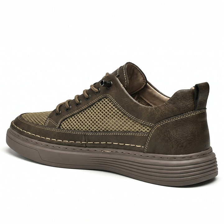 Khaki Archibald Mesh Knit Sneakers 2