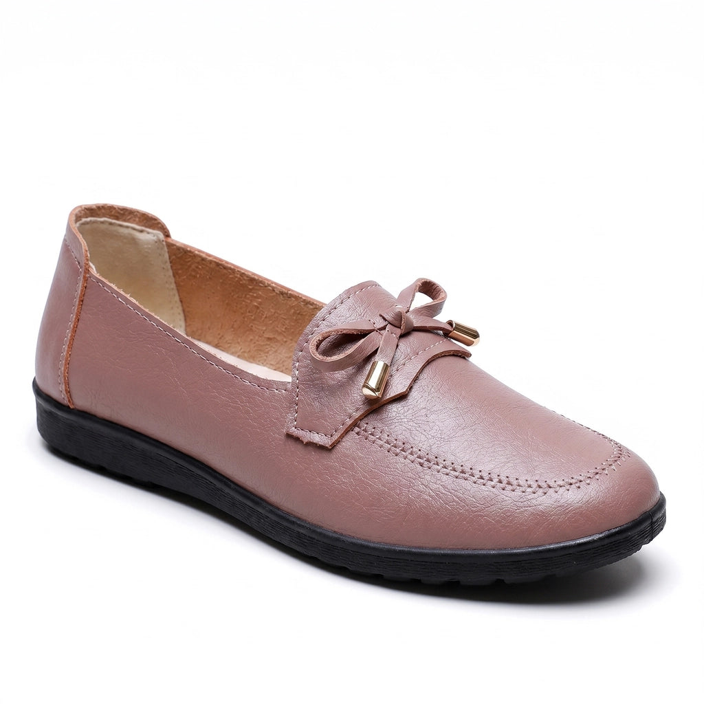 Khaki Eliza Moore Slip-On Flats 2