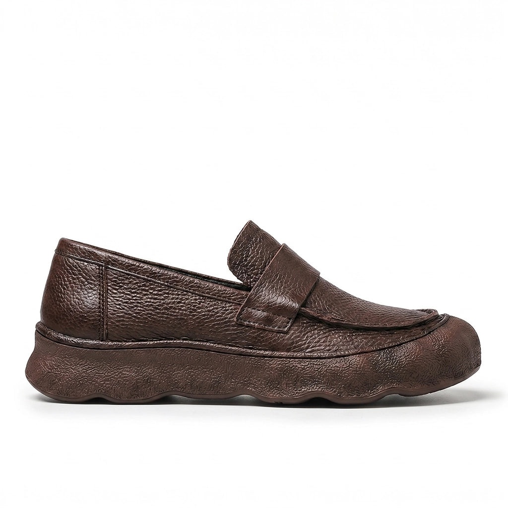 Aria Leather Platform Loafers
