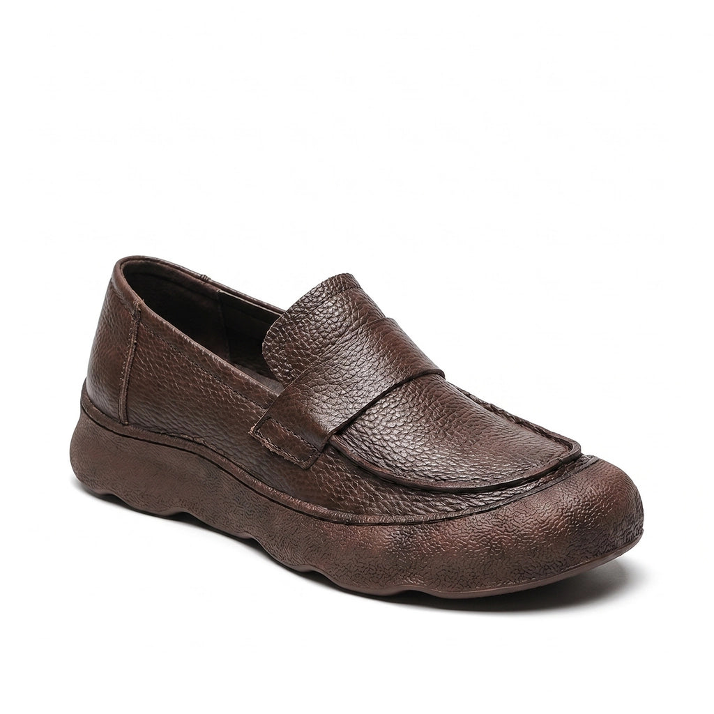 Aria Leather Platform Loafers