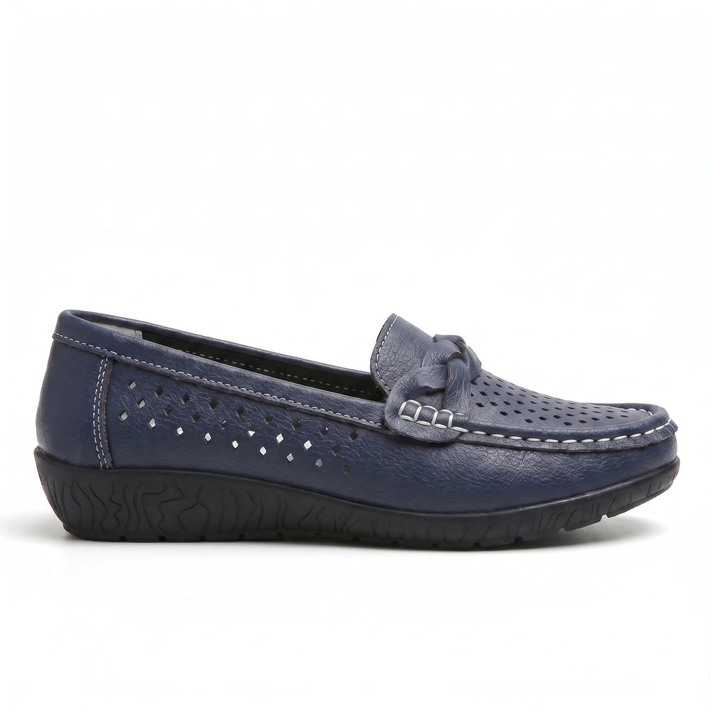 Dark Blue Avery Miller Slip-On Loafers 3