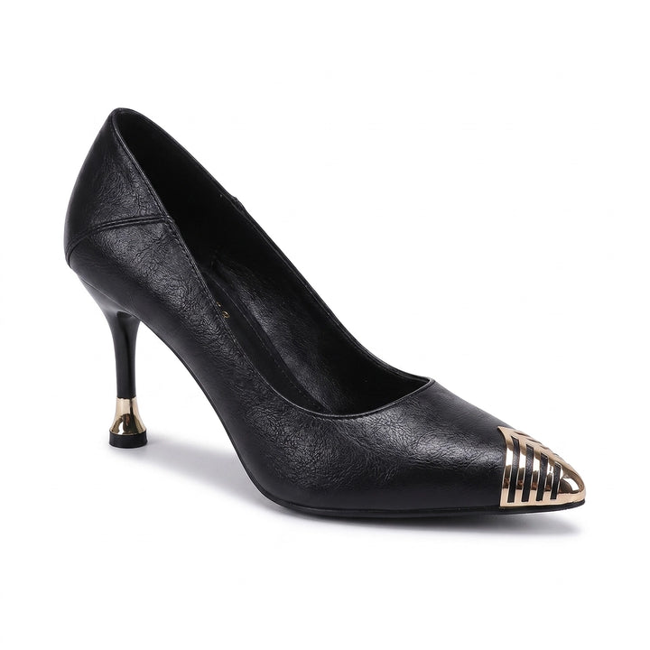 Black 7cm Elise Vance Pointed Pumps 3