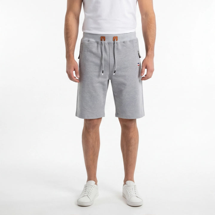 White Nash Cotton Drawstring Shorts 5