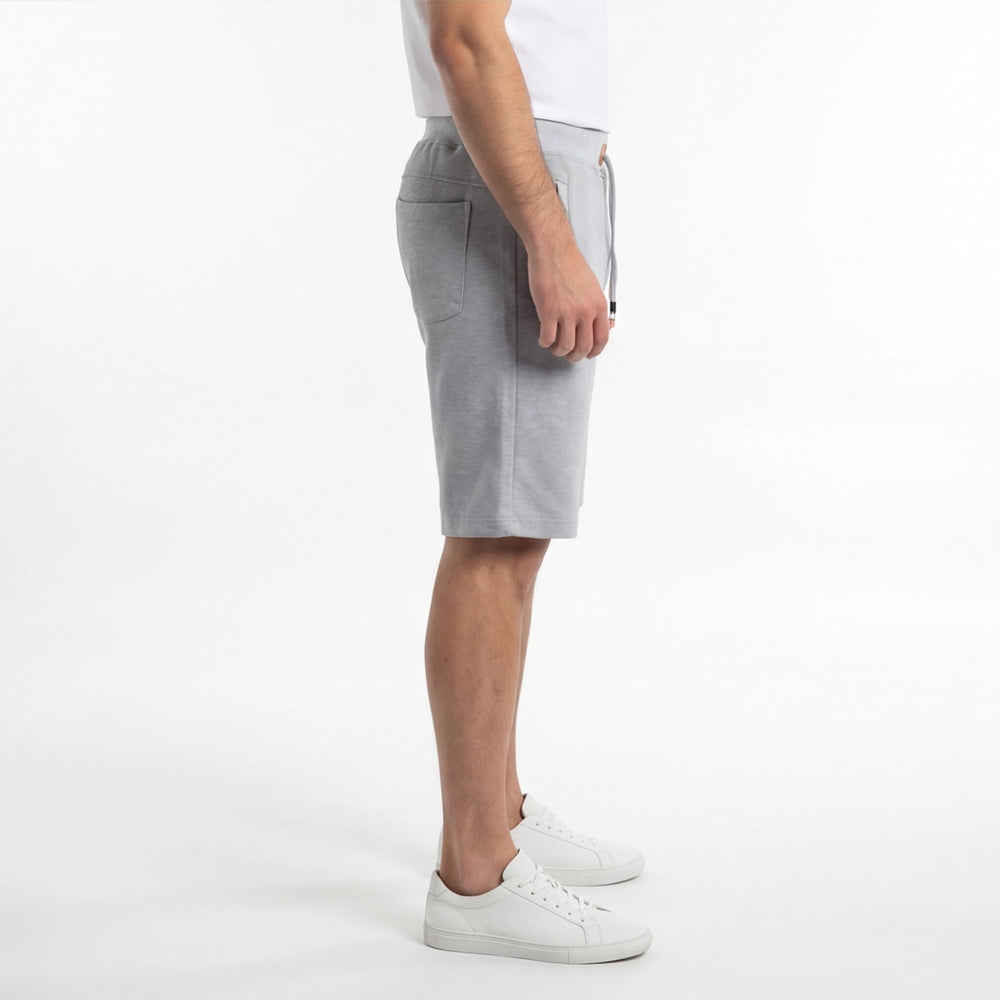 White Nash Cotton Drawstring Shorts 4