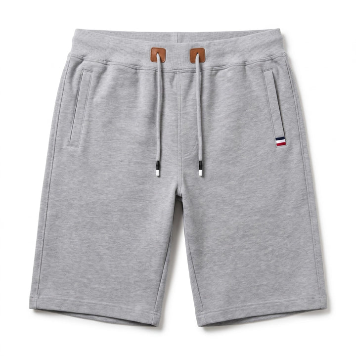 Light Gray Nathan  Drawstring Shorts 6