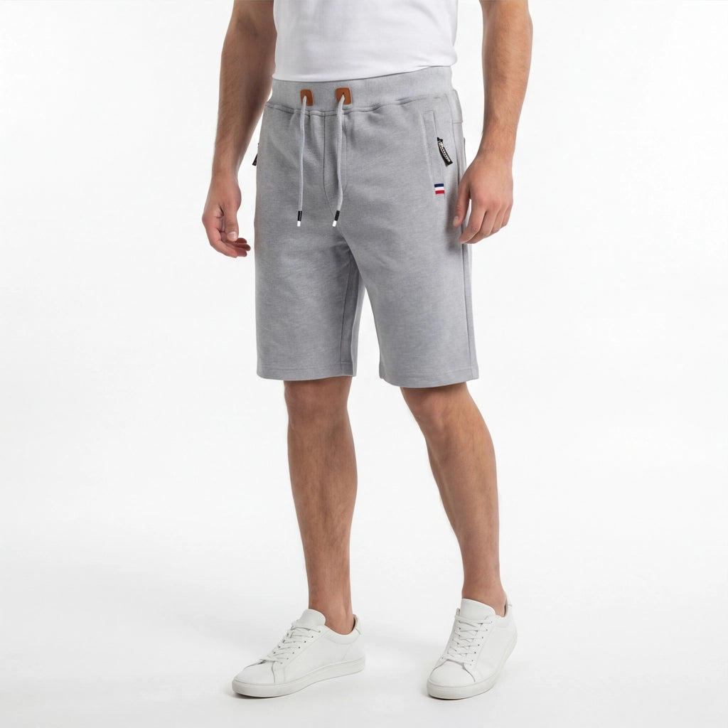 White Nash Cotton Drawstring Shorts 3