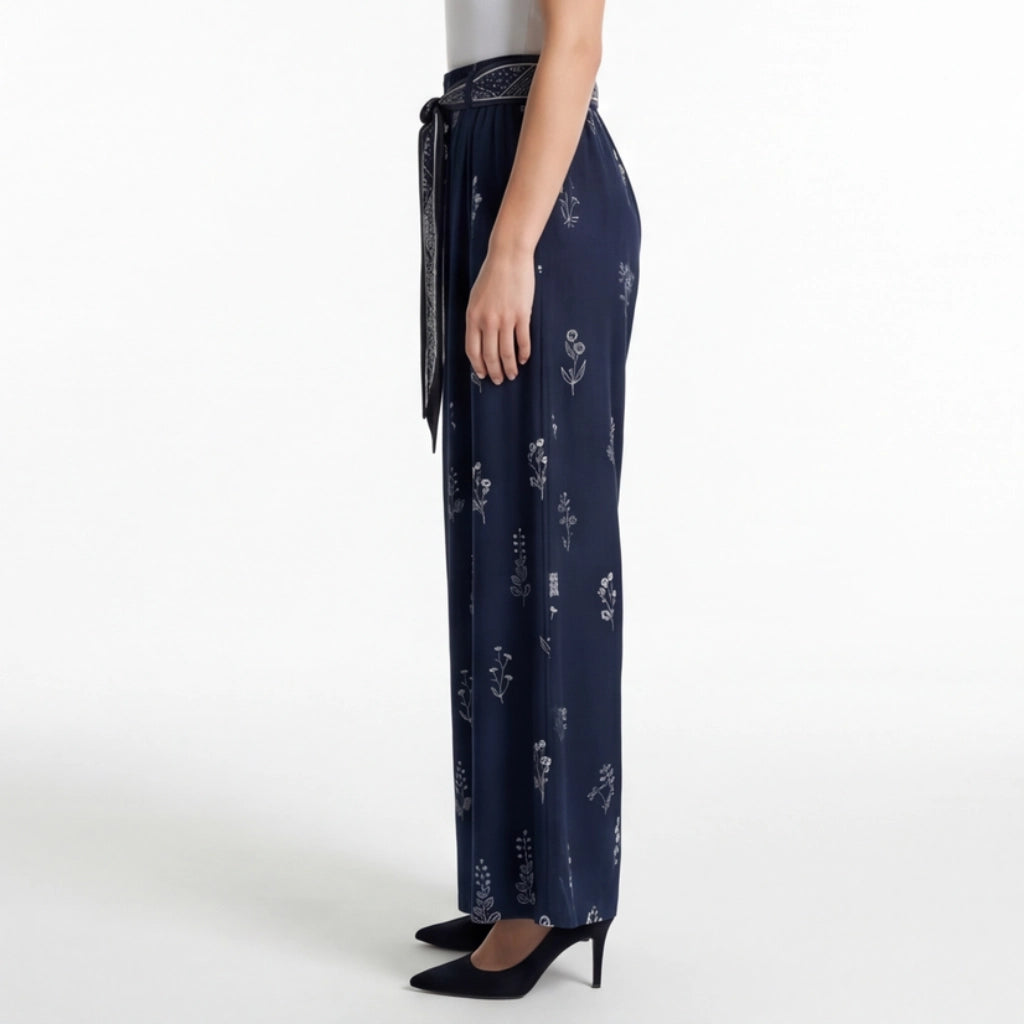 Prescott Printed Wide-Leg Trousers