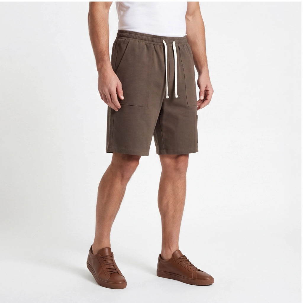 Brown Endicott Cotton Cargo Shorts 4