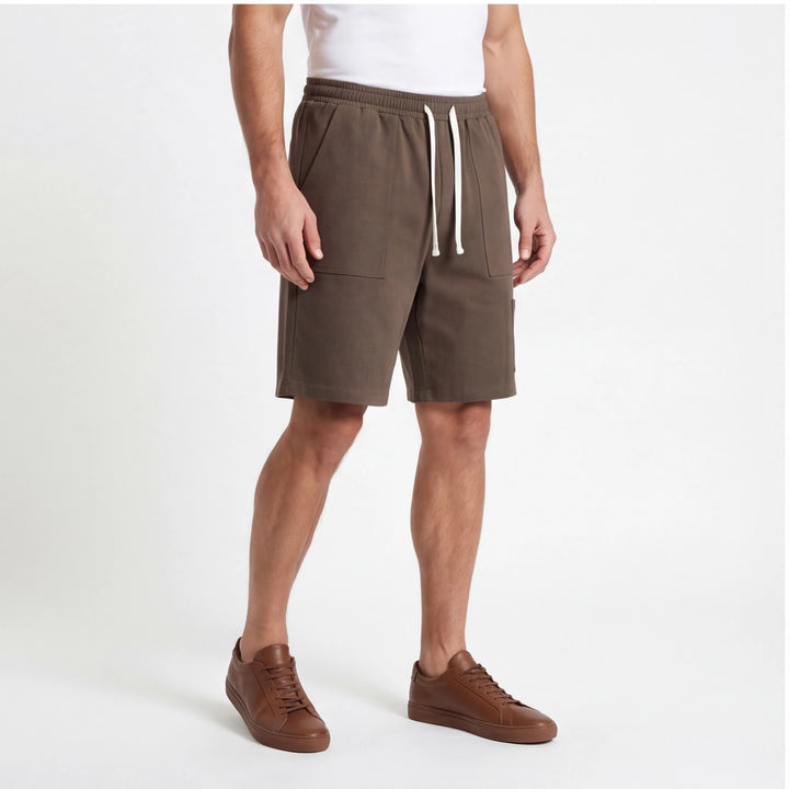 Brown Endicott Cotton Cargo Shorts 4