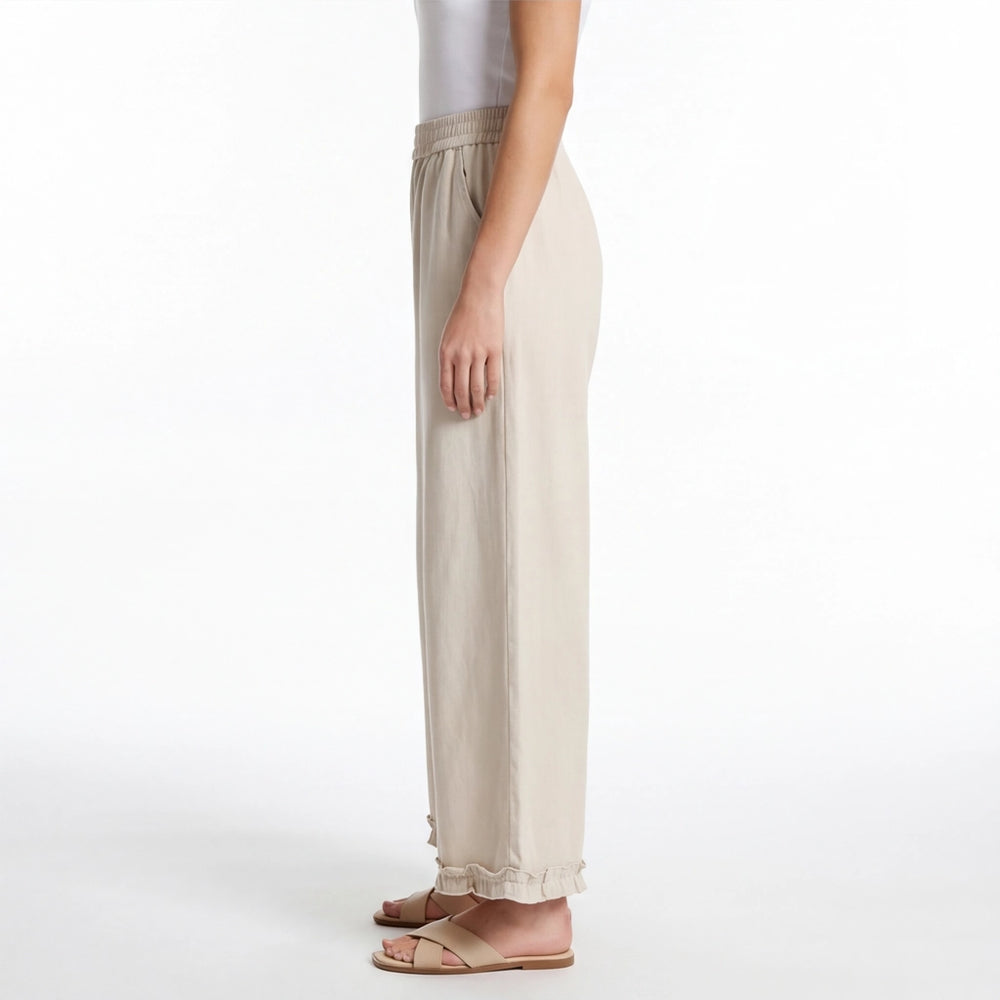 Apricot Celine Lace Trim Trousers 5