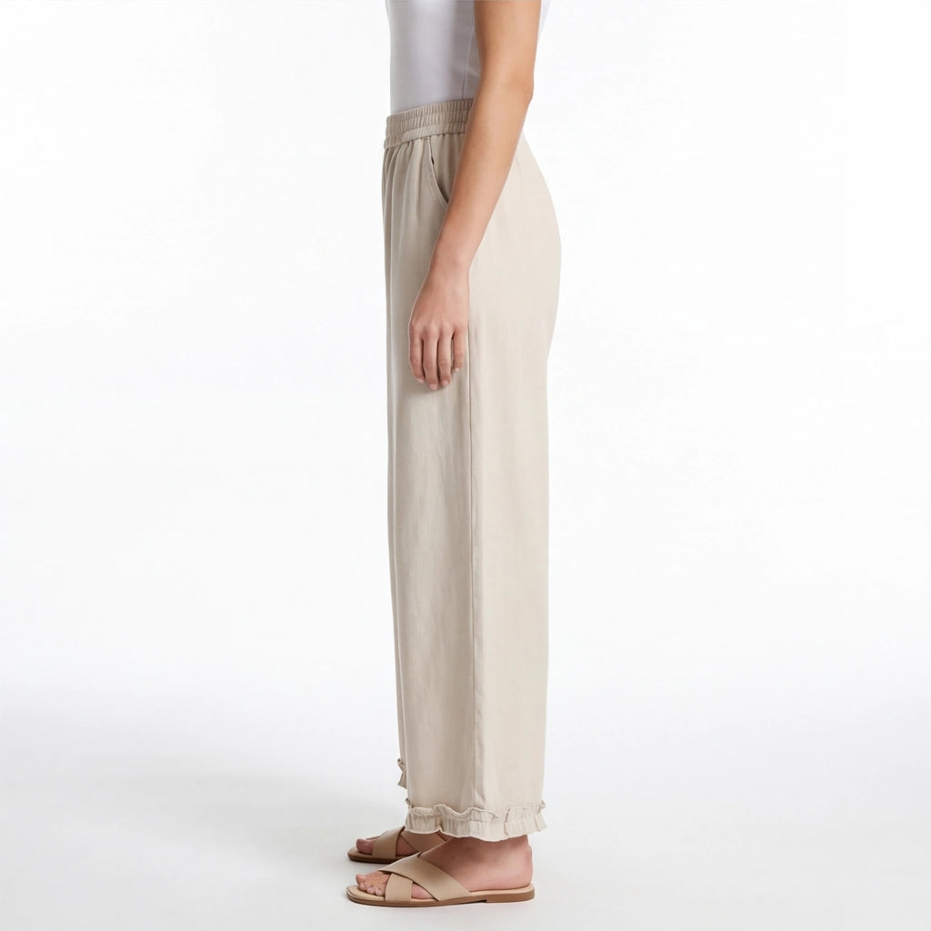 Apricot Celine Lace Trim Trousers 5