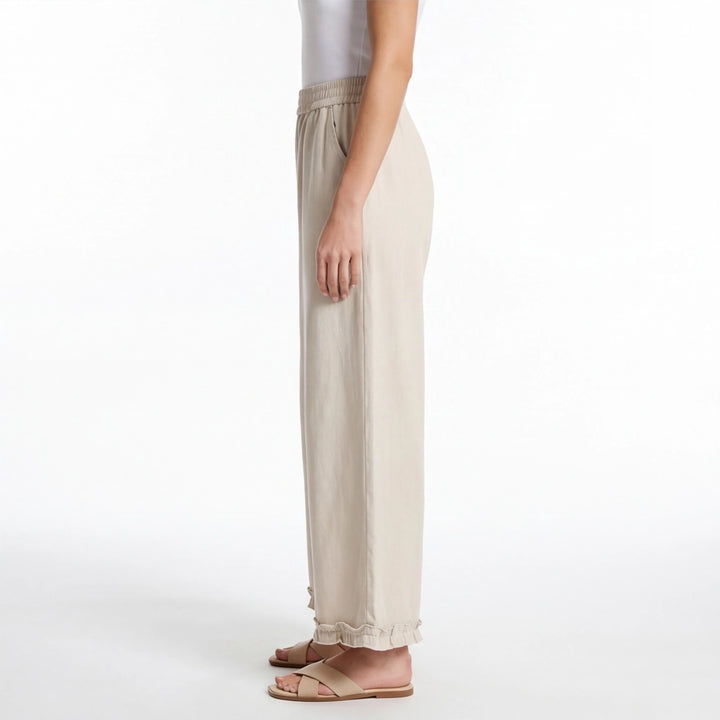 Apricot Celine Lace Trim Trousers 5