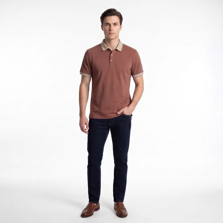 Wright Short-Sleeve Knit Polo