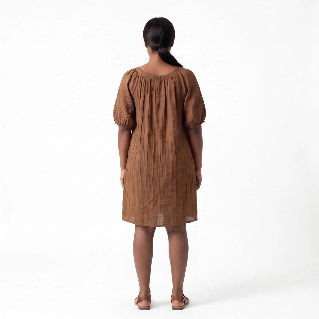 Elara Crinkle Tencel Dress