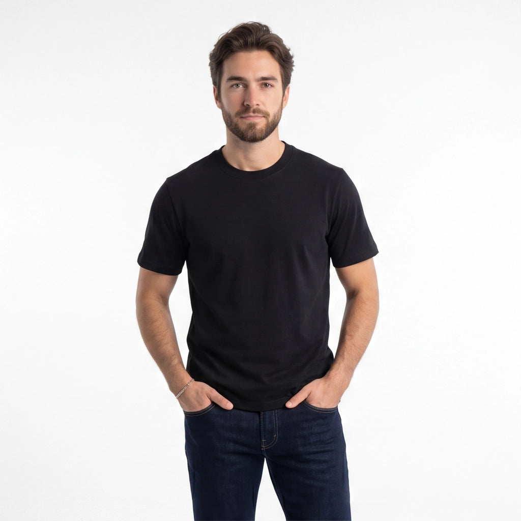 Black Mason Crew Neck Tee 5