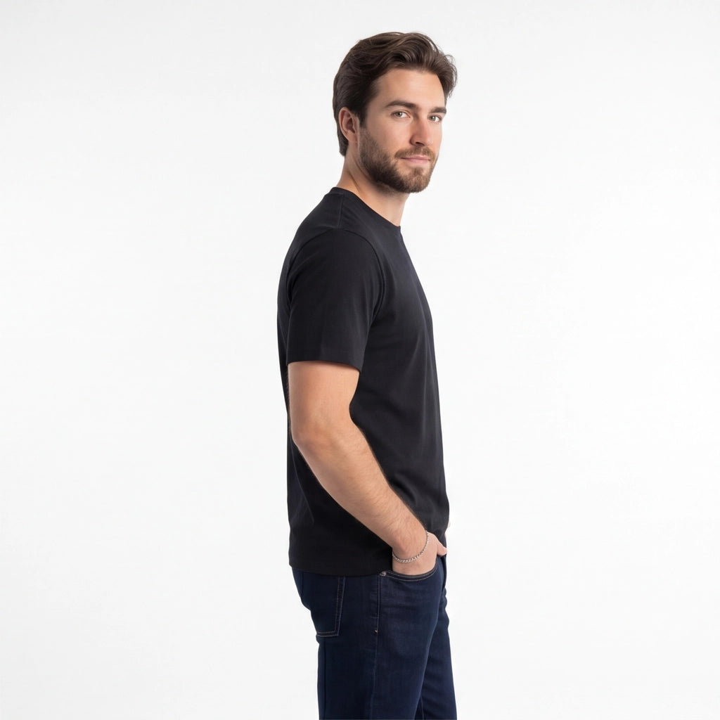Black Mason Crew Neck Tee 3