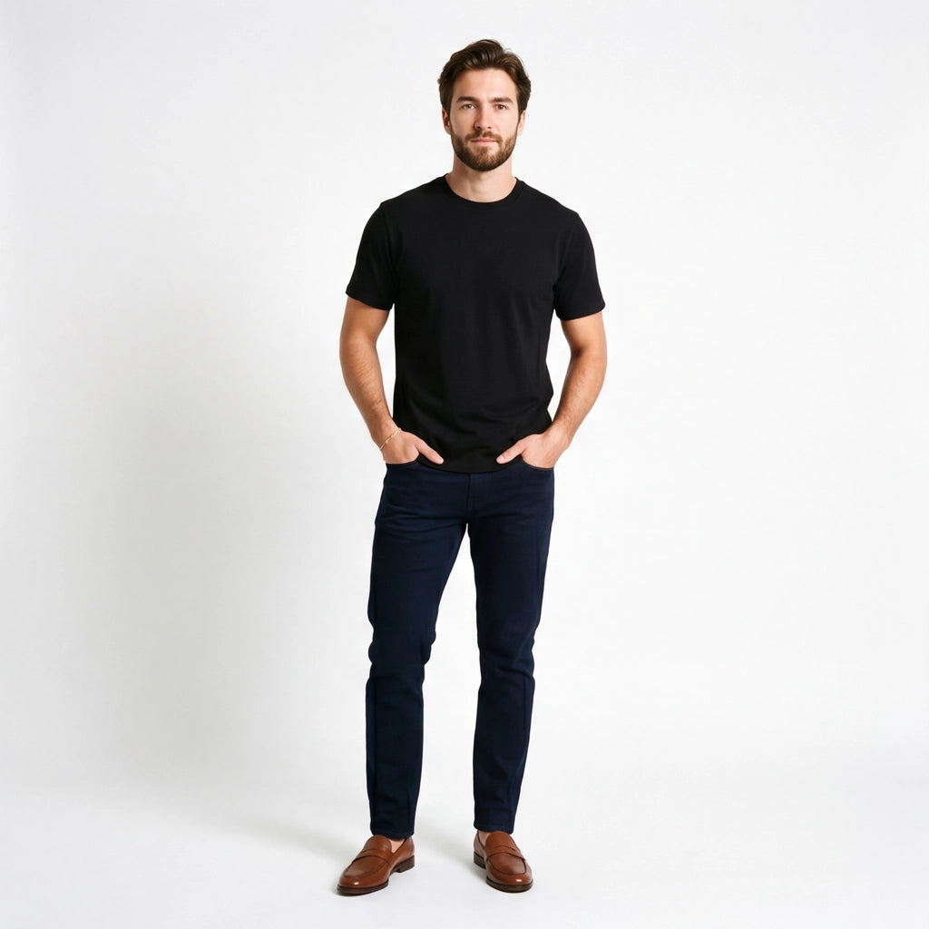 Black Mason Crew Neck Tee 4