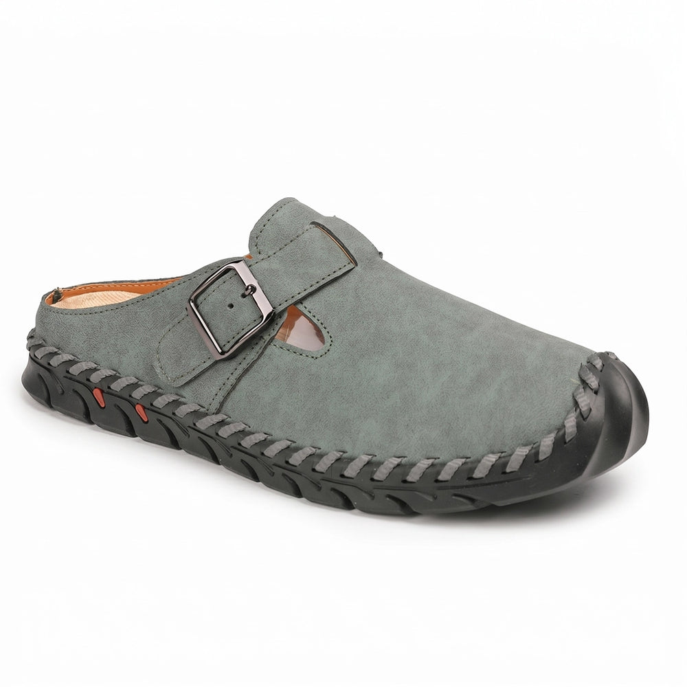 Green Avery Miller Woven Mules 1