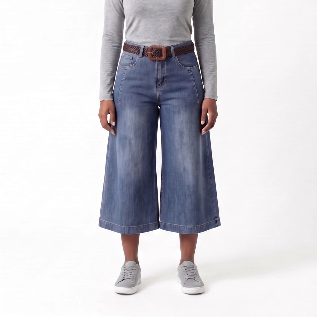 Hawthorne Cotton Denim Culottes