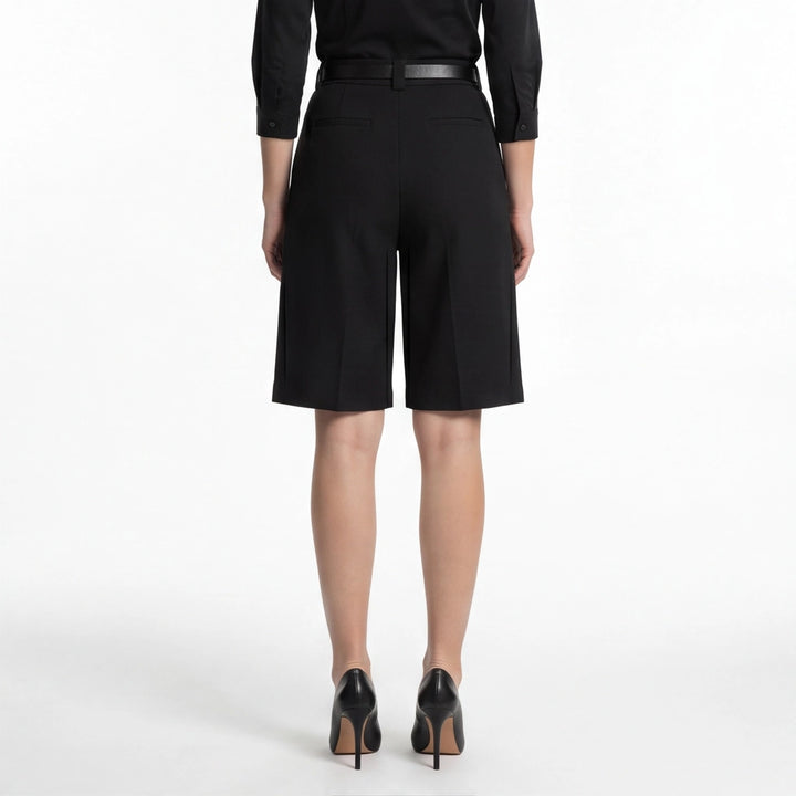 Black Wells Cotton Bermuda Shorts 5