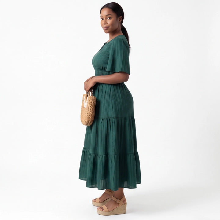 Salinger V-Neck Midi Dress